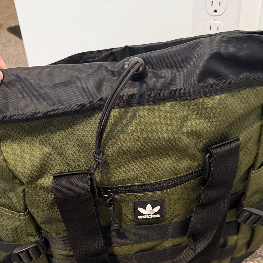 Adidas Olive and Black Duffel Bag - Picture 3 of 5